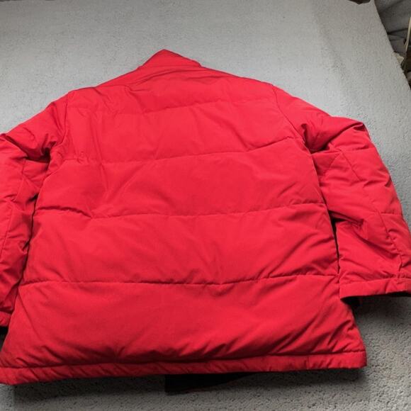 Polo Ralph Lauren Jacket Mens Large Black Red Down Reversible Puffer Winter Coat - Picture 9 of 16